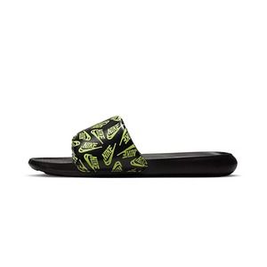 NIKE MEN’S SIZE 10 VICTORI ONE PRINT SLIDES SANDALS - BLACK